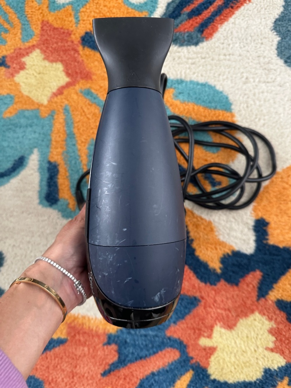ghd Helios Navy Blue Hair Dryer with Black Accents - Picture 4 of 4